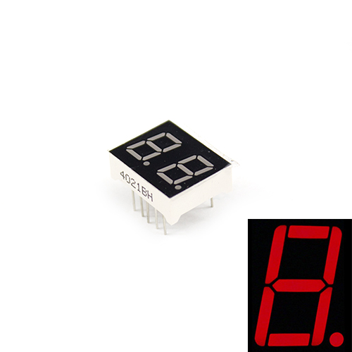 2 디지털 세븐 세그먼트 - 0.40 인치 - 빨강 - 애노드 타입 / 2 digit 7 Segment - 0.40 Inches - Red - Common Anode  FND